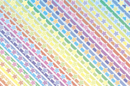 Background material wallpaper, rainbow, rainbow colors, seven colors, colorful, star, stars, star pattern, stardust, galaxies, nebulae, Milky Way, patternのイラスト素材