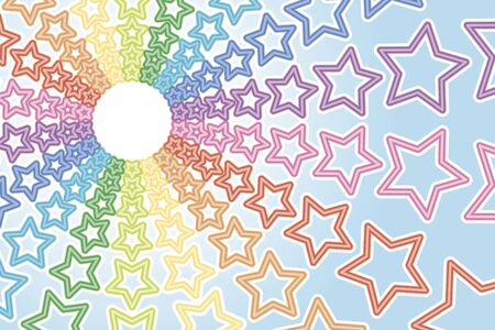 Background material wallpaper, rainbow, rainbow, rainbow, rainbow, colorful, shooting star, star, star, stardust, fireworks, fireworks, fireworks, festival, celebration, partyのイラスト素材