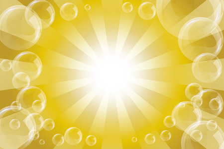 Background material wallpaper, background, vector, bubble, foam, froth, foam, blisters, radial, radiation, air bubbles,のイラスト素材