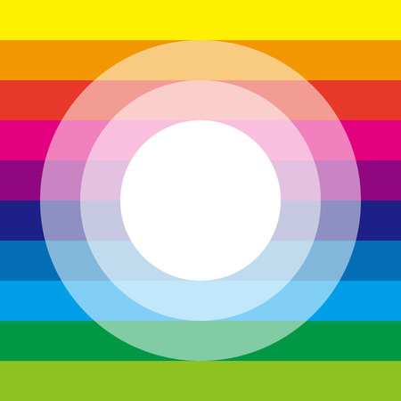 Background material wallpaper, Rainbow, Rainbow, colorful, frame, letter, greeting cards, letter forのイラスト素材