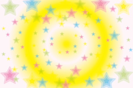 Patterned wallpaper material, Star, Galaxy, Stardust, Stardust, shimmering, glittering, cute, light, colorful,のイラスト素材