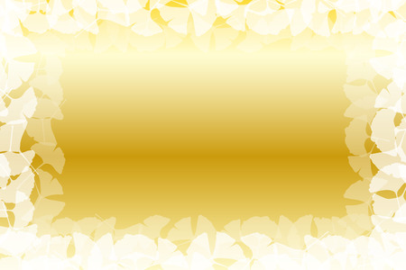 Wallpaper material, Ginkgo, Ginkgo, Ginkgo trees, leaves, autumn, leaf, leaves, foliage, Oriental, Japan, traditional patternsのイラスト素材