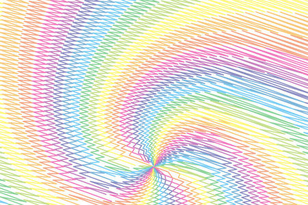 Wallpaper materials, doodle, Scribble, naughty, Rainbow, rainbow color, 7 colors, colorful, radial, spiral, spiral,のイラスト素材