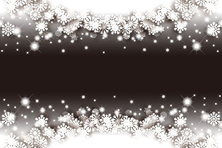 Wallpaper background material, snow, snow, Crystal, ice, winter, Christmas, new year, decorate, put a decorative, copy space, text, white spaceのイラスト素材