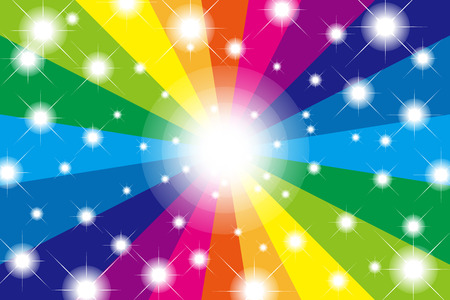 Background material, phantom light, glow, Rainbow, Rainbow, colorful, sparkly, Stardust, happy, fun, partiesのイラスト素材