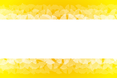 Background material wallpaper, autumn, autumn leaves, fallen leaves, leaves, Ginkgo biloba, copy space, message, Ginkgo, Ginkgo, deciduous treesのイラスト素材