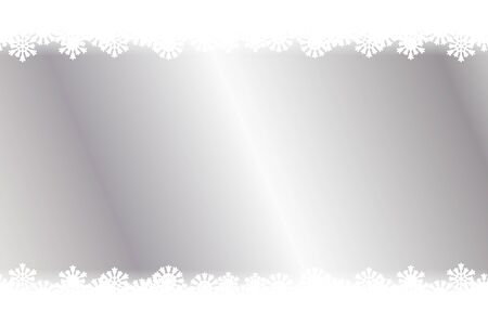 Background material wallpaper, border, frame, snow crystals, Christmas, birthday, party, winter, decorating, ornament,のイラスト素材