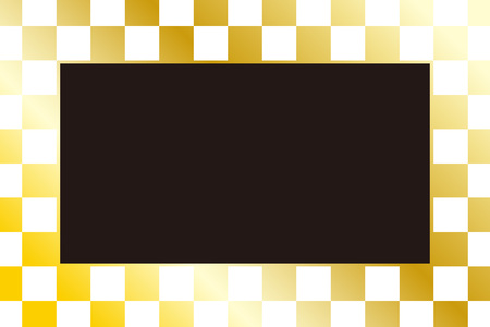 Wallpaper material, plaids, photo frame, photo frame, signs, information, bulletin, price tag, cardのイラスト素材