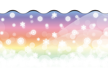 Crystal Wallpaper material, snow, winter, landscape, light, sparkle, glitter, Christmas, decoration, snow, snow, partyのイラスト素材