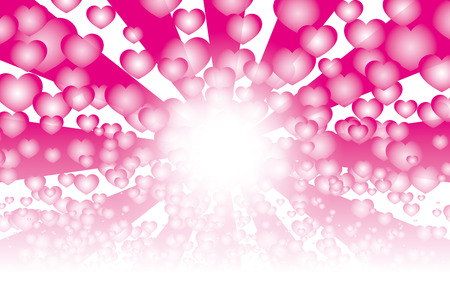 Wallpaper material, symbol, pattern, patterns, radiation, Central line, affection, love, happiness, hope, opportunity, heaven, lightのイラスト素材