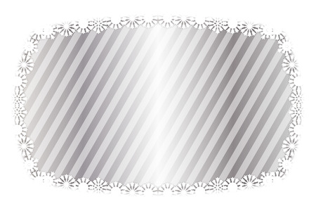 Background material, photo frame, photo frame, snow, winter, ice crystals, message space, illustrations, image, images, striped, stripes, kusuhara, border pattern, diagonal,のイラスト素材