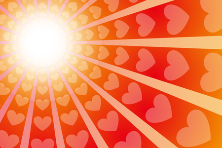 Wallpaper material, form, decoration, radiation, Central line, manga, happy, image effects, affectionのイラスト素材