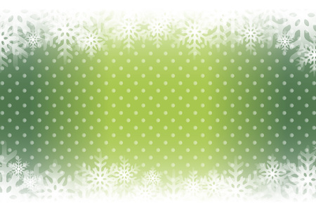 Green snowflakes abstract pattern design.のイラスト素材