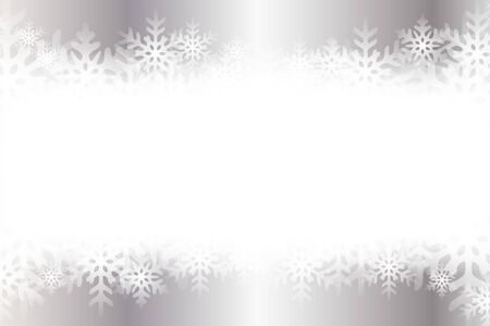 Background material, blur, soft focus, snow crystals, rime, winter landscape, copy space, a white pulling out, outline, title.のイラスト素材