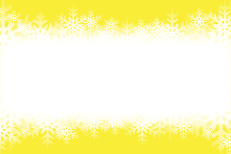 Yellow snowflakes pattern.のイラスト素材