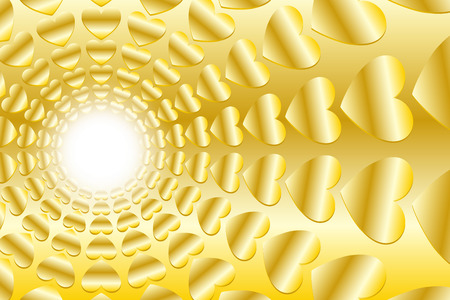 Wallpaper materials, intensive line, radial, hearts, glitter, happy, hope, paradise, gorgeous images, lightのイラスト素材