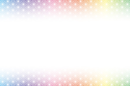 Background material, Japanese image, hemp, pattern, patterns, Japan style, copy space, Oriental, traditional patterns, read, ad, yaのイラスト素材