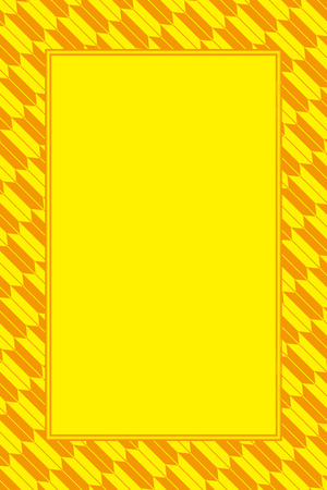 Photo frame with geometrical patternsのイラスト素材