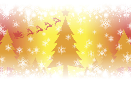 Crystal image background illustration, White Christmas, ???, Merry Christmas, Santa, tree, winter, snow, snowのイラスト素材