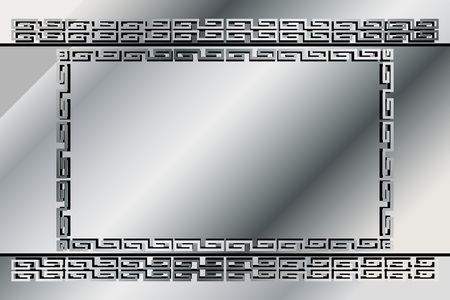 frame design template material. Chinese patterns design with copy space. can use as background, menu, price tag, title. vector illustration.のイラスト素材