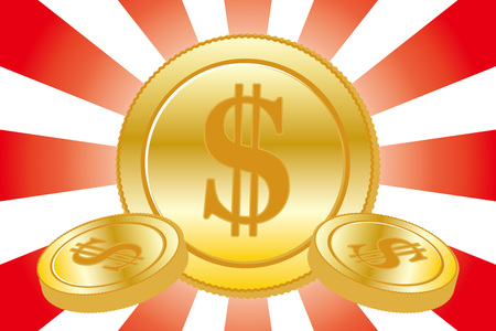 Money background materialのイラスト素材