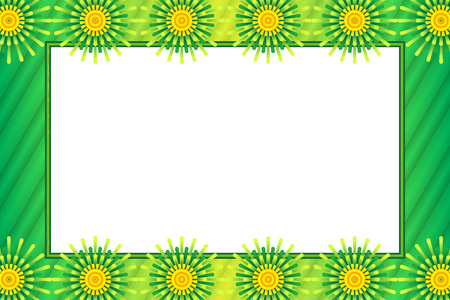 background, picture frame, photo frame, summer, launch fireworks, copy space, striped, free material, postcard templateのイラスト素材