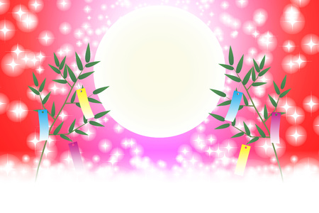 Japanese background illustrationのイラスト素材