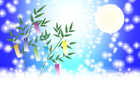 Japanese background illustrationのイラスト素材