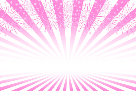 Free illustration background, fireworks image, uchion fireworks, Summer festival, event poster, free material, night view, glitter, Rayのイラスト素材
