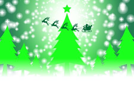 vector illustration background material wallpaper,christmas tree,message,winter event,free,fir tree,colorful,のイラスト素材
