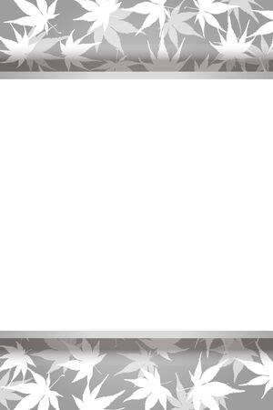 Vector Illustration Background, Autumn Image, Autumn Leaves, Deciduous, Maple, Maple, Copy Space, Free, Advertising Posterのイラスト素材