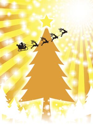 Vector Illustration Background Wallpaper,Winter Event,Concentrated Line,Merry Christmas,Tree,Free Material,Christmas Cardのイラスト素材