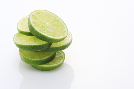 lime slicesの写真素材