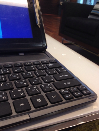 Thai keyboard on notebookの素材
