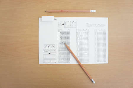 marked optical answer sheet