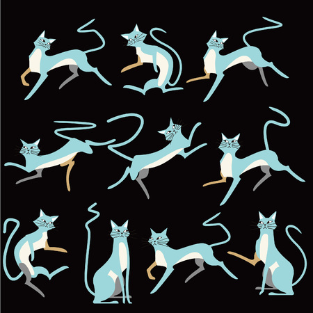 cat illustration for design materialのイラスト素材