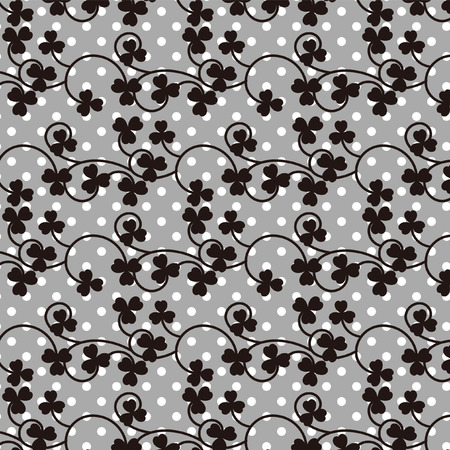 clover seamless patternのイラスト素材