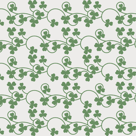clover seamless patternのイラスト素材