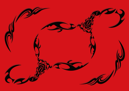Tribal-Scorpion illustration pattern.のイラスト素材