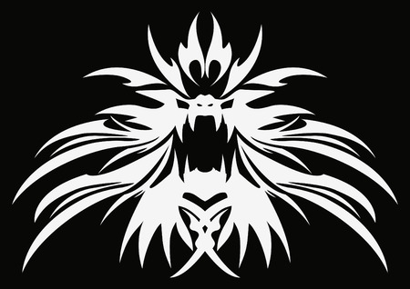 tribal lionのイラスト素材