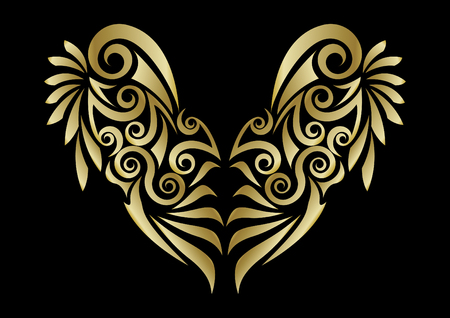 tribal angel wingのイラスト素材