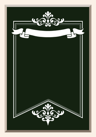 Collection of the frame design. The background material. Collection of wallpapers. Image of blackboard. Blackboard frame material. Welcome board frame. Frame design for signs.のイラスト素材