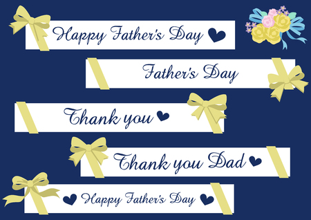 design for Father's Day. Material for designers. Happy Fathers Day.のイラスト素材