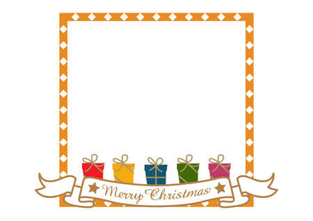 The material of the frame.
A frame design for Christmas day.
Greeting card template.のイラスト素材