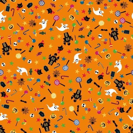 For Halloween seamless patternのイラスト素材