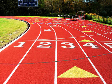 Curve in the track.