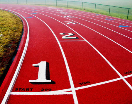 Curve in the track.の写真素材