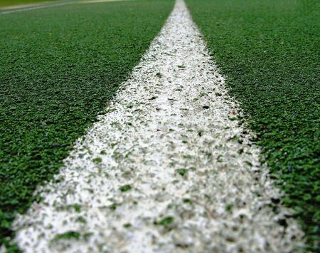 White line on green.の写真素材