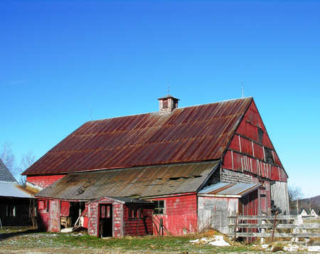 Old red barn