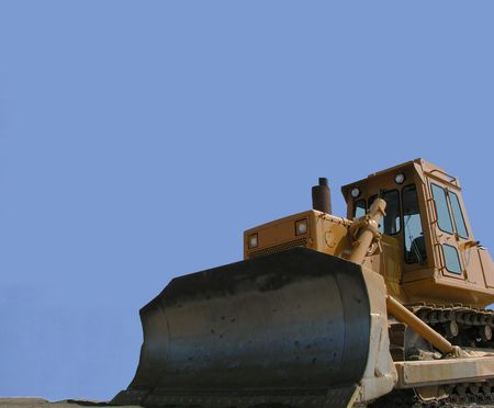 Blade of bulldozer.